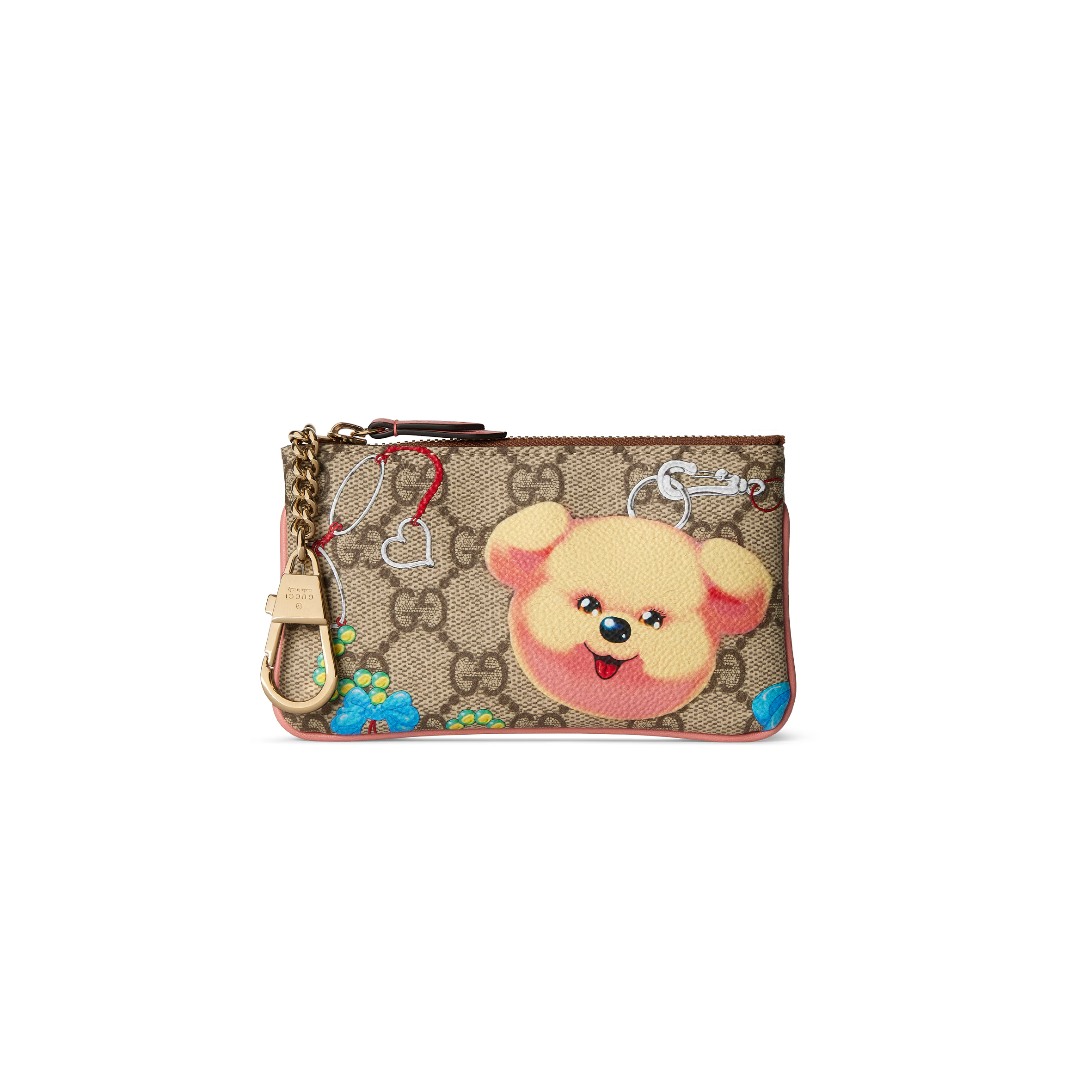 GUCCI ZIP KEY CASE WITH MOTIF ‎‎‎838892FAE139847 (12.5*7*1.5cm)